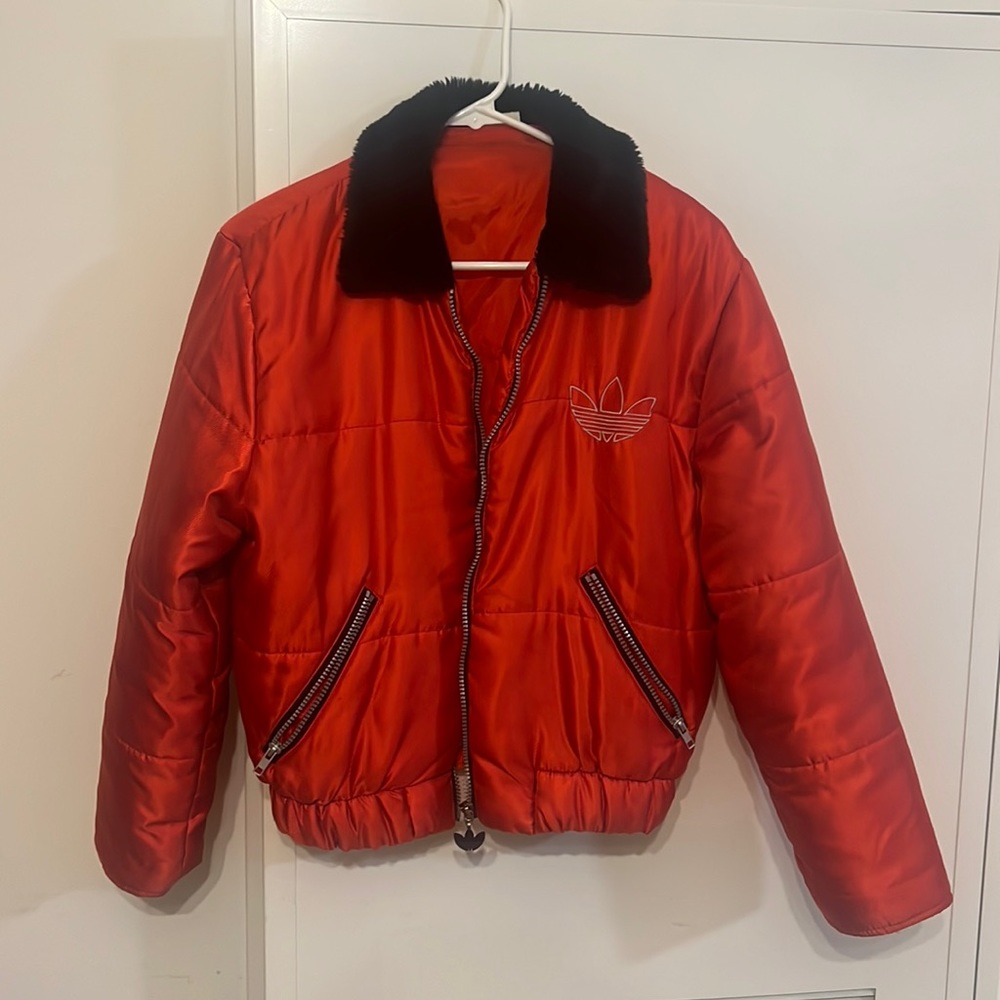 Vintage Red Adidas Originals Padded Jacket